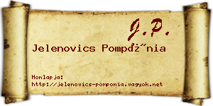 Jelenovics Pompónia névjegykártya